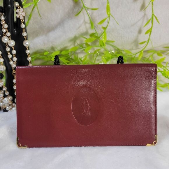 Authentic Cartier Bifold Bordeaux Wallet - Picture 2 of 14